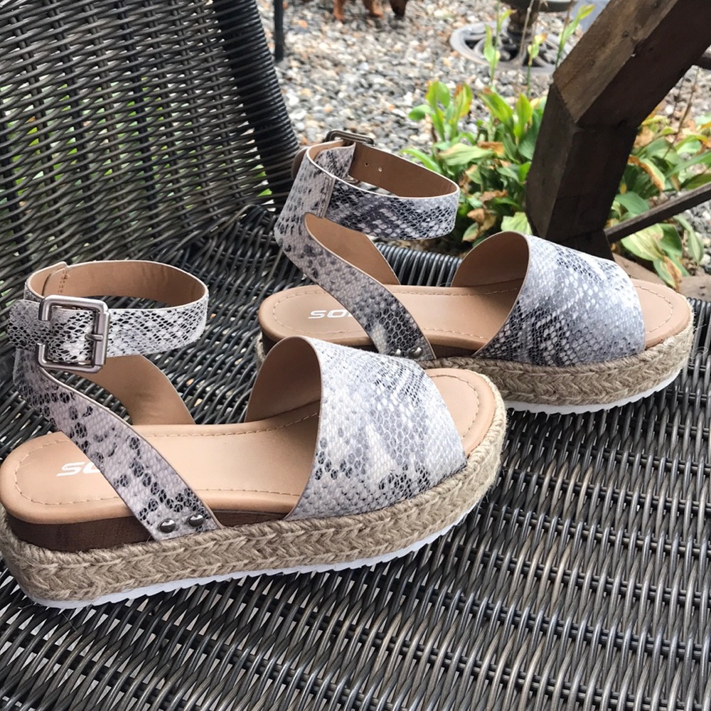 Soda Python Platform Sandals - image 3